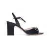 Gucci Horsebit 100mm Leather Sandals In Black