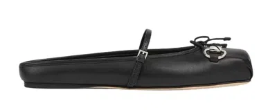 Gucci Women Black Leather Slippers In Multi
