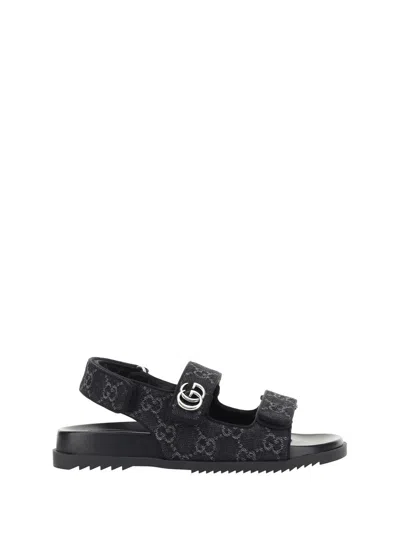 Gucci Sandals In Black/grey