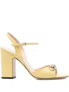 Gucci Horsebit Leather Sandal In Yellow