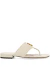 Gucci Double G Marmont Thong Sandals In New Mys.whi/n.mys.wh