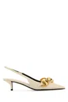 Gucci Marina Patent Leather Pumps In White