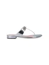 Gucci Sandals With Clamp In Silver