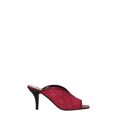 Gucci Sandals Women Fabric Red/cherry