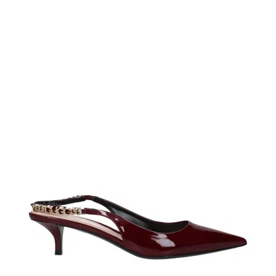 Gucci Sandals Women Paint Red/bordeaux In Brown