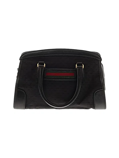 Pre-owned Gucci Satchel In Black