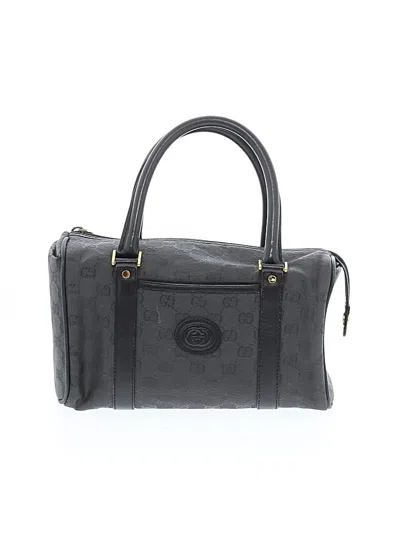 Pre-owned Gucci Satchel In Black