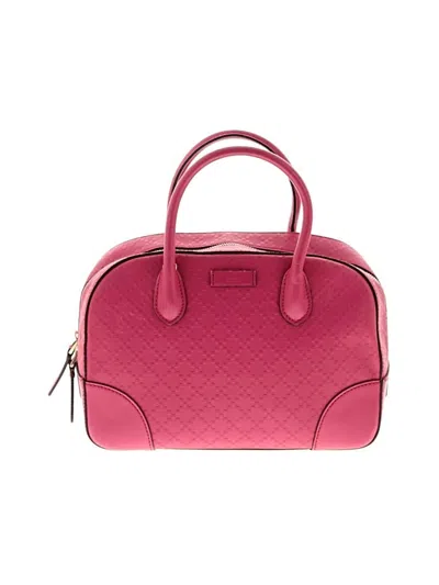 Pre-owned Gucci Satchel In Pink