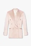 Gucci Giacca In Duchesse Di Seta In Pink