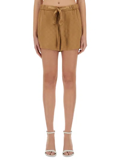 GUCCI GUCCI SATIN GG SHORTS