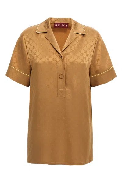 GUCCI GUCCI SATIN SHIRT GG