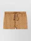 Gucci Satin Shorts Elastic Waist