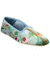 Gucci Satin Slipper In Blue
