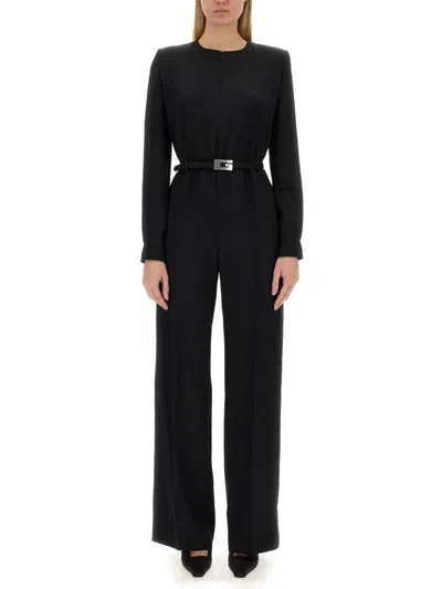 GUCCI SATIN SQUARE G BELT JUMPSUIT