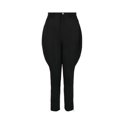 Pre-owned Gucci Satin Stirrup Pants 'black' | Women's Size 36