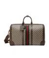 Gucci Savoy Large Duffle Bag In Gray