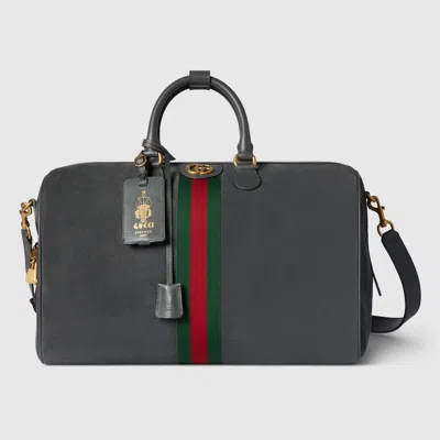 Gucci Savoy Medium Duffle Bag In Gray