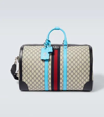 Gucci Savoy Medium Gg Canvas Duffel Bag