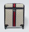 GUCCI SAVOY SMALL GG CANVAS CARRY-ON SUITCASE