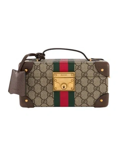 Pre-owned Gucci Savoy Watch Case In Brown