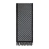 Gucci New Moon Wool Scarf Men In Brown