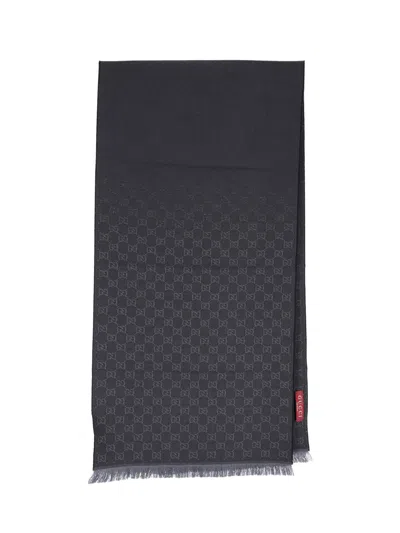 Gucci Scarf "gg Supreme" In Black