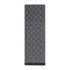 Gucci Gg Jacquard Pattern Knitted Scarf Women In Brown