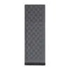 Gucci Gg Jacquard Pattern Knitted Scarf Women In Brown