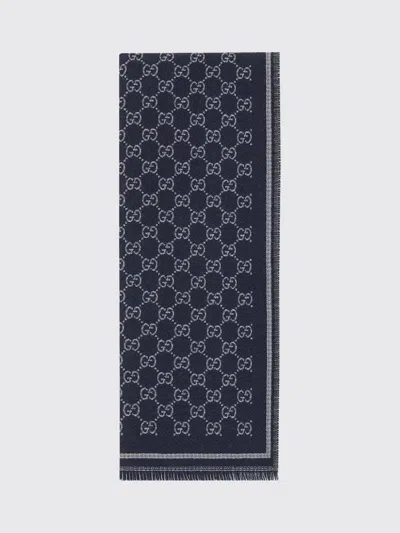 Gucci Scarf Men In Blue
