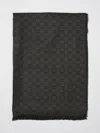 Gucci Scarf Men Black In Black