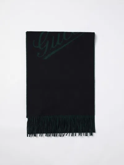 Gucci Scarf Men Navy Men In Blue