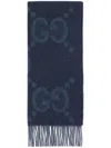 Gucci Gg-pattern Fringed Scarf
