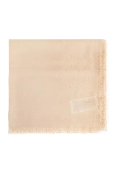 Gucci Scarf With Monogram In Pink