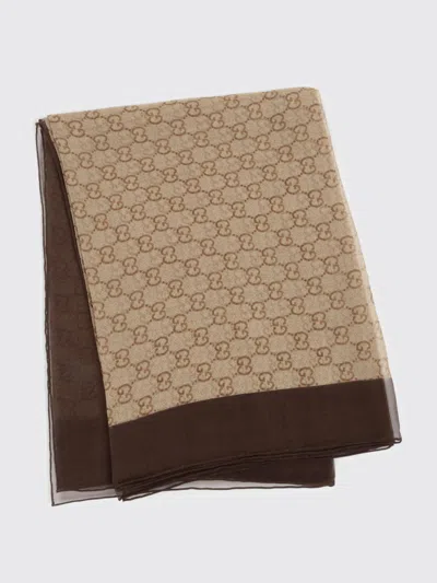 Gucci Scarf Woman In Brown