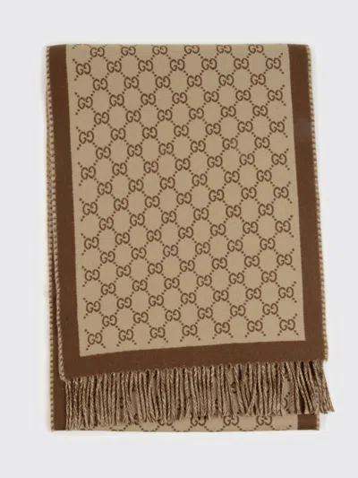 Gucci Scarf Woman In Brown