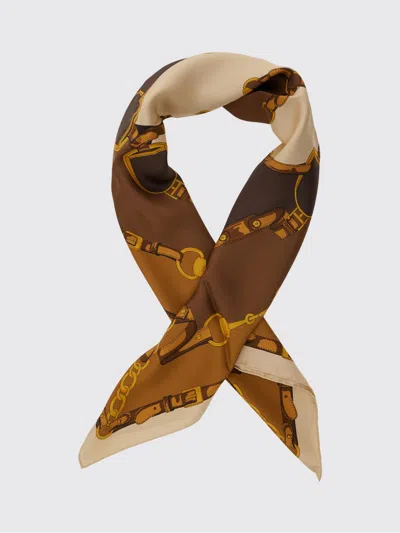 Gucci Scarf Woman In Brown
