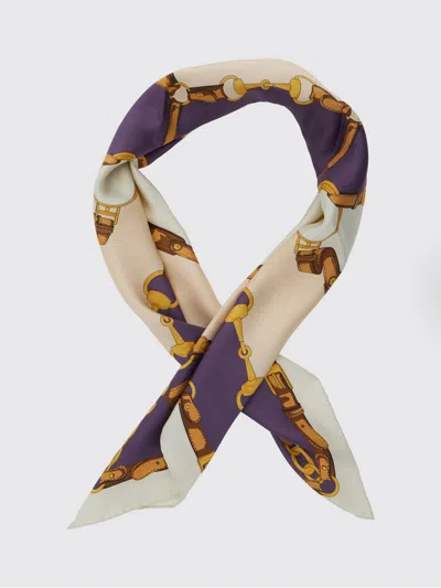 Gucci Scarf Woman In Gray