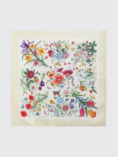 Gucci Neck Scarf Woman Yellow In Neutral