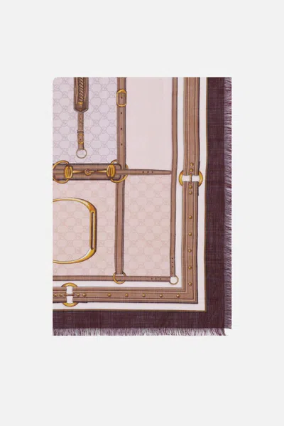 Gucci Scarfs In Sienna+pink