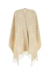 Gucci Gg Wool Poncho In White