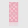 Gucci Gg Alpaca Wool Blend Scarf In Pink