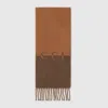 Gucci Schal Aus Wolle Und Kaschmir In Brown