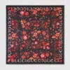 Gucci Floral Print Shawl In Red
