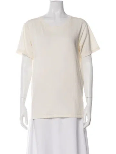 Pre-owned Gucci Scoop Neck Short Sleeve T-shirt In Neutral