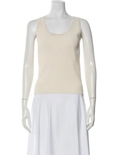 Pre-owned Gucci Scoop Neck Sleeveless Top In Neutral