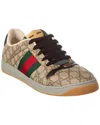 Gucci Gg Supreme Fabric Screener Sneakers In Green