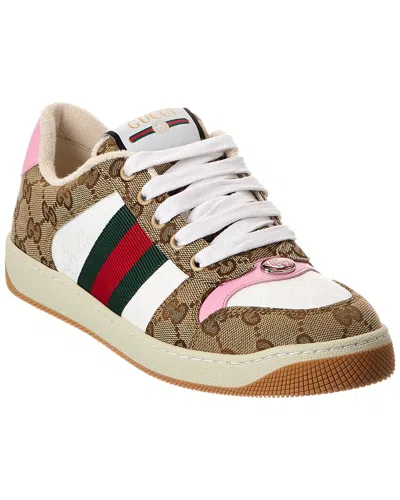 Gucci Screener Panelled Low-top Sneaker In Blue