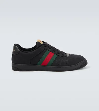 Gucci Screener Gg Canvas Sneakers In Animal Print