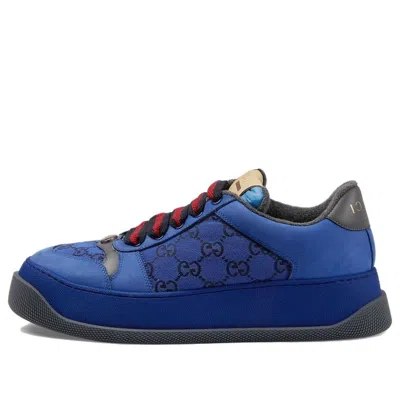 Gucci Screener Gg Sneakers 'blue Red'