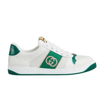Pre-owned Gucci Screener 'interlocking G - White Green'